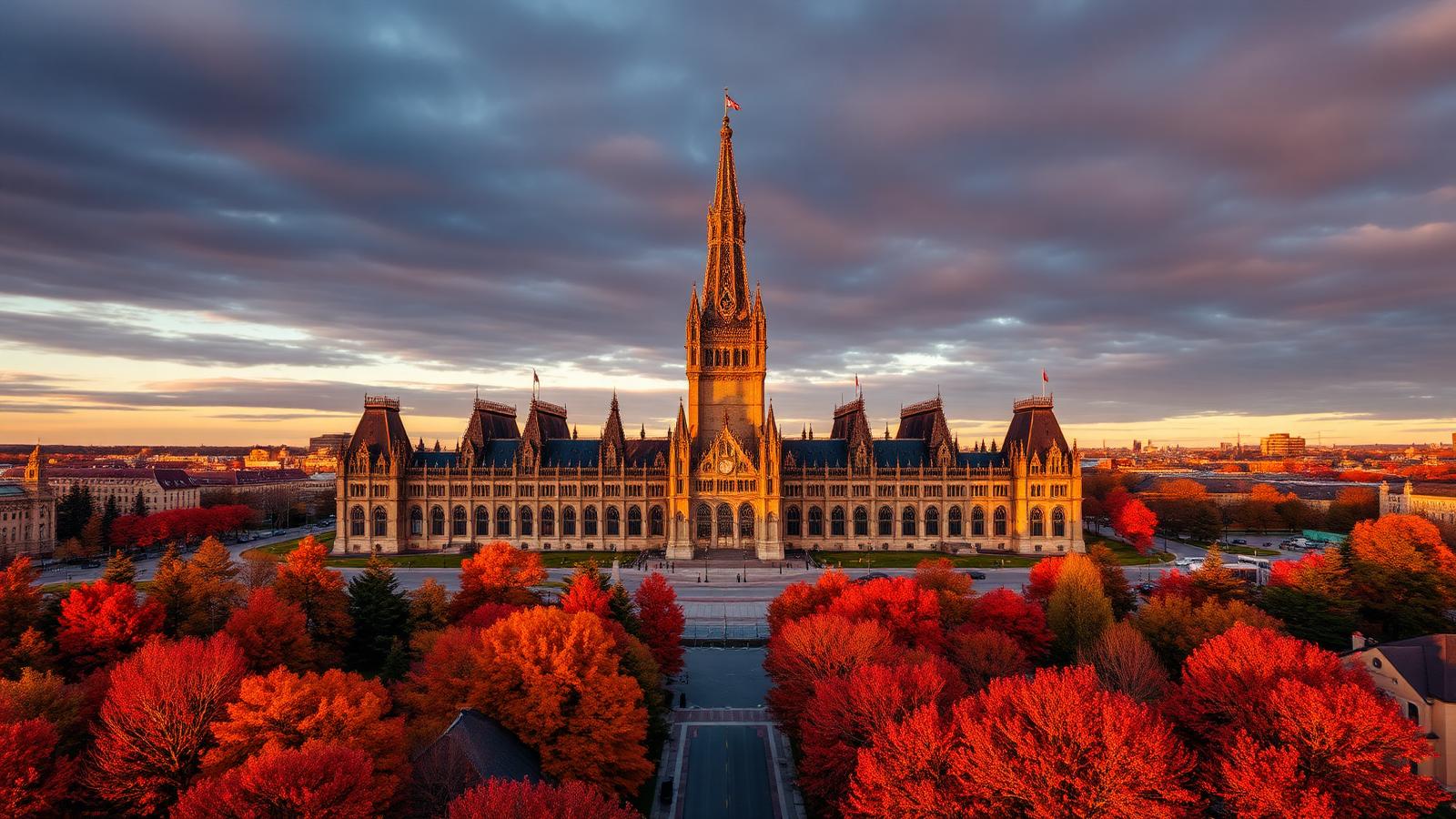 Parliament Hill at golden hour